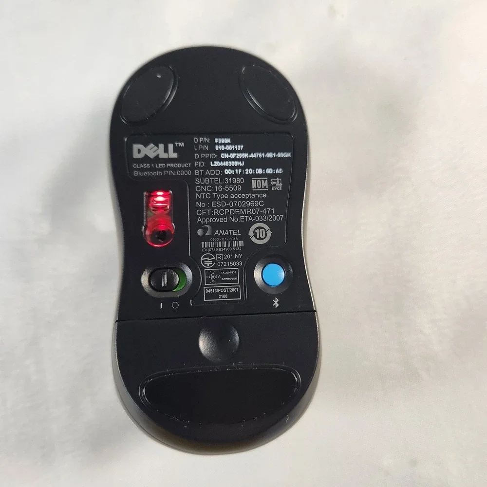 Dell BT Travel Mouse PU705 Wireless Bluetooth Mouse Black NIB F299K New